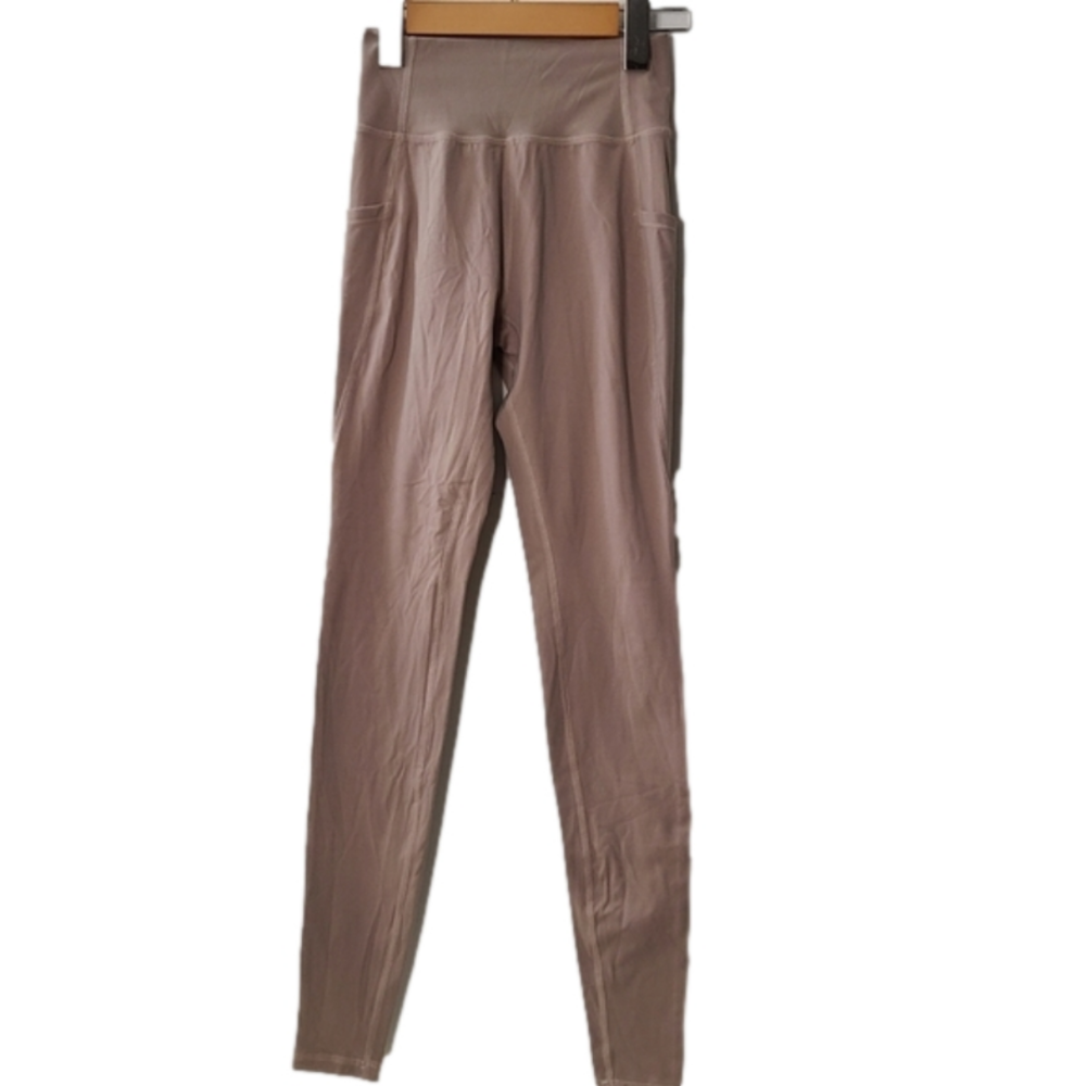 Alphalete Alphalux tan high waisted glute accentuating leggings